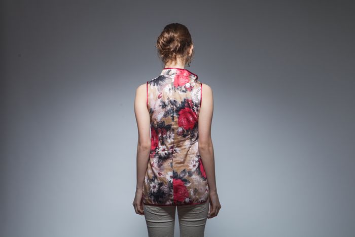 sleeveless cheongsam top