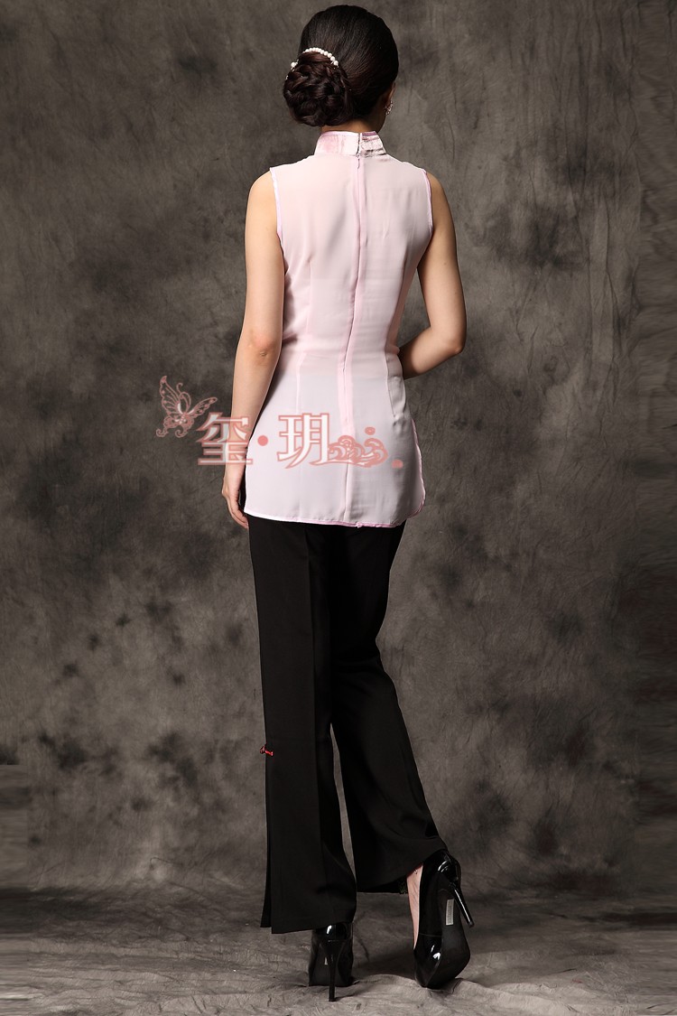 sleeveless cheongsam top