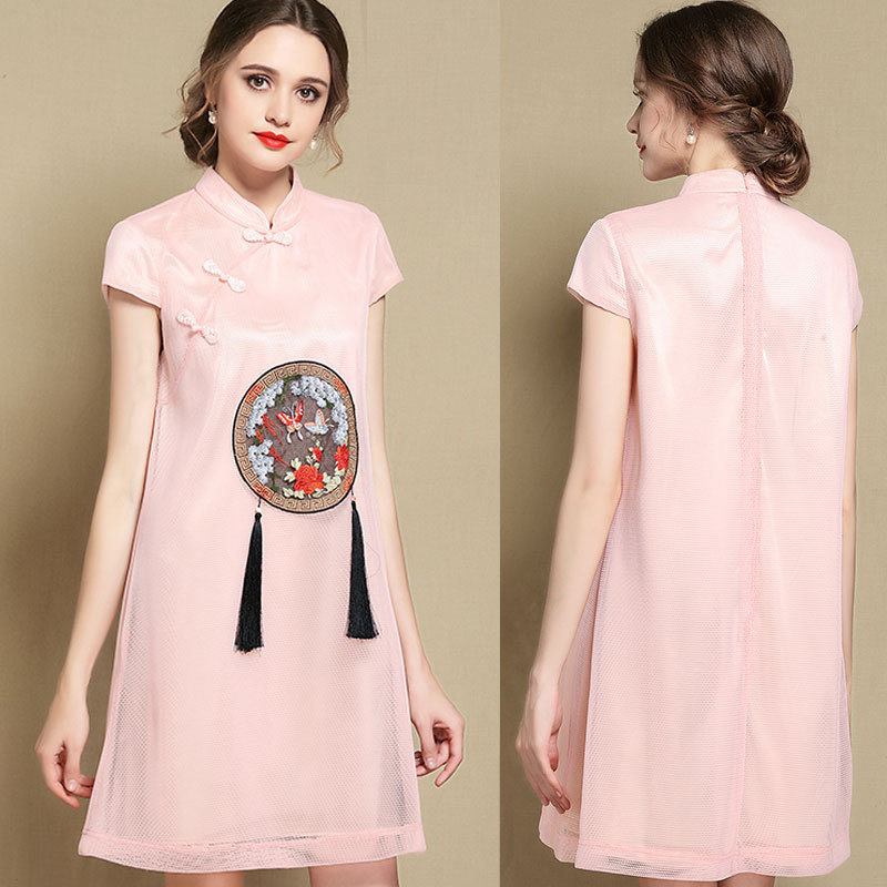 pink qipao