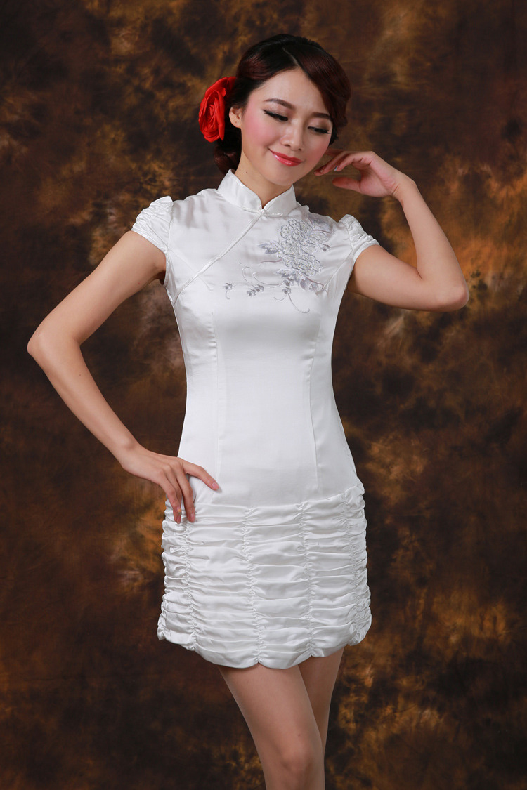 white qipao