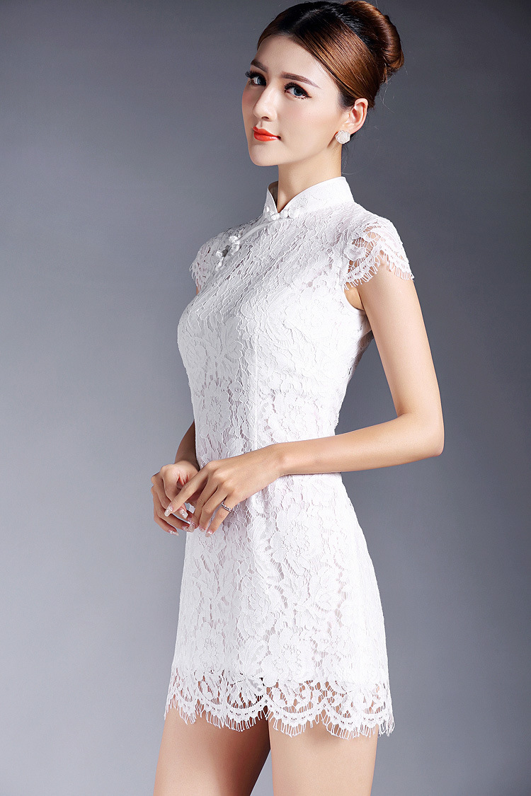 white qipao