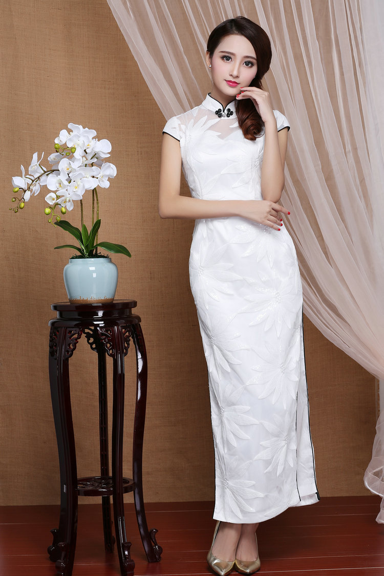white qipao