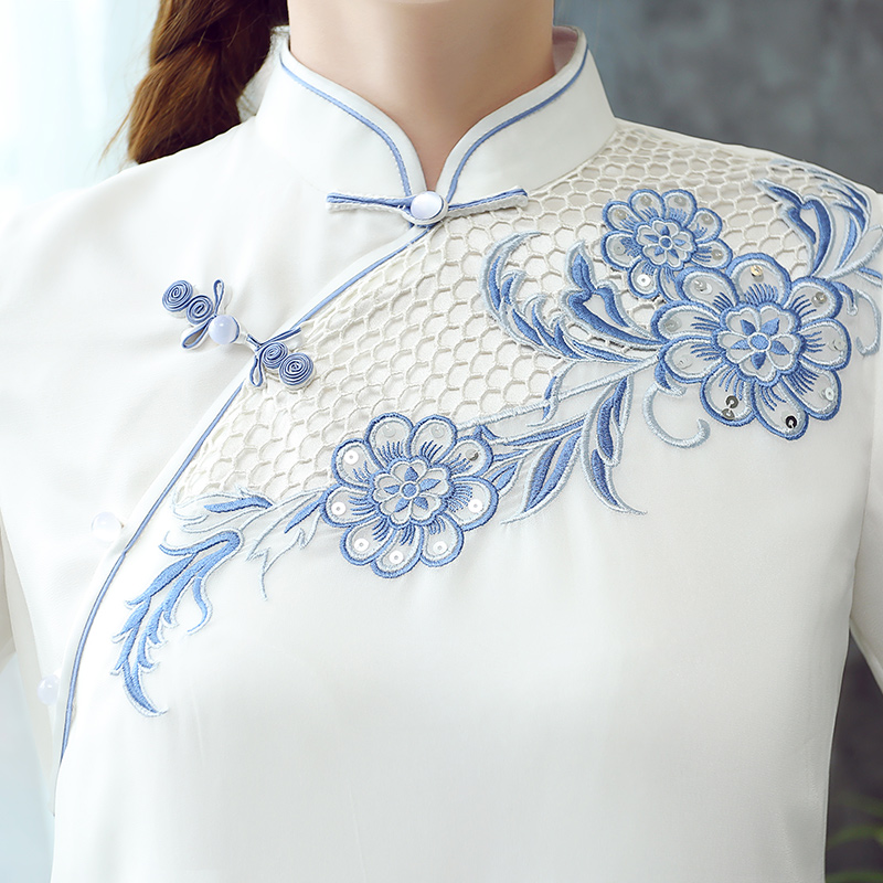 white qipao