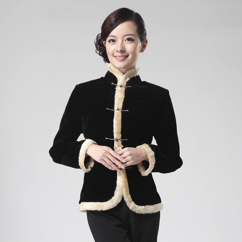 women's black velvet evening jacket