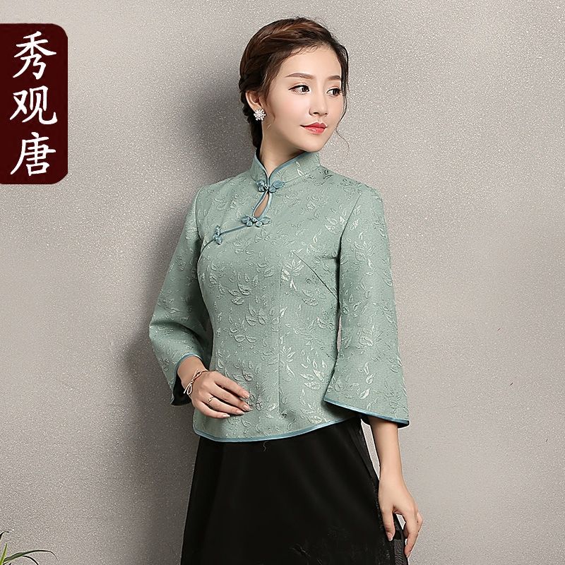 chinese collar formal shirts for ladies