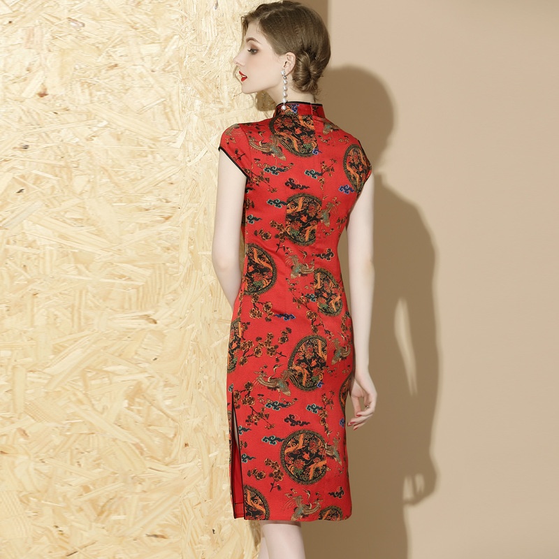 knee length qipao