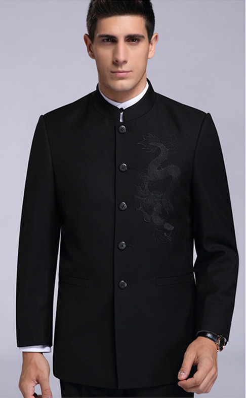 Amazing Stand-up Collar Zhongshan Suit - Big Dragon - Chinese Jackets ...