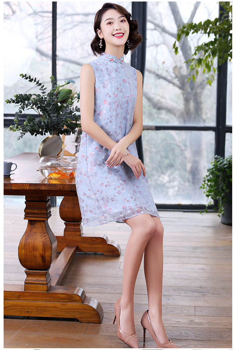 Cute Sleeveless A-line Chinese Dress Qipao Cheongsam - Qipao Cheongsam ...