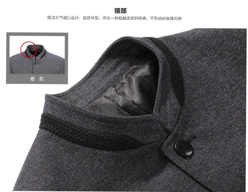 Charming Stand-up Collar Modern Zhongshan Jacket - Chinese Jackets ...