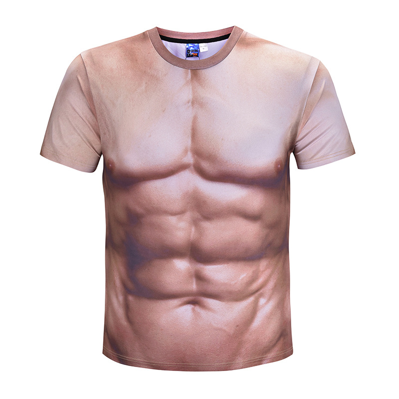 Strong Muscle 3D Print T-Shirt - T-Shirts - All Over Print Apparel