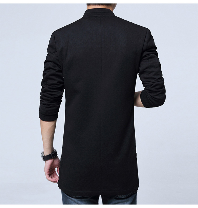 Fetching Frog Button Cotton Blend Chinese Jacket - Black - Chinese ...
