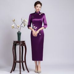 Oriental Qipao Cheongsam Chinese Dress -LQODHBC8