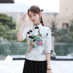 Oriental Chinese Shirt Blouse Costume -X1XZDHSF-2