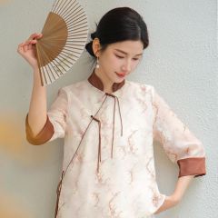 Oriental Chinese Shirt Blouse Costume -ZGA3ZLJP