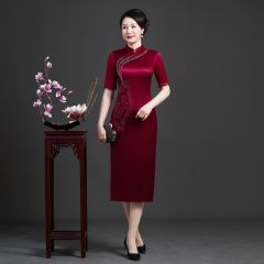 Oriental Qipao Cheongsam Chinese Dress -1AT0VB86S
