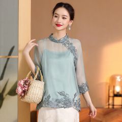 Oriental Chinese Shirt Blouse Costume -2QJT974VZ-1