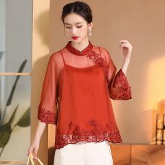 Oriental Chinese Shirt Blouse Costume -2QJT974VZ-2