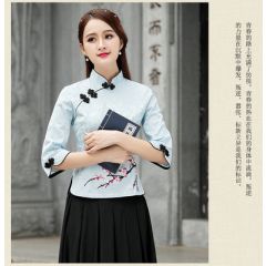 Oriental Chinese Shirt Blouse Costume -3E2EUCJEP-4