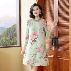 Oriental Qipao Cheongsam Chinese Dress -3GKTKM9VA