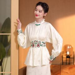Oriental Chinese Shirt Blouse Costume -57NRXCNXZ