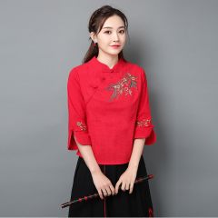 Oriental Chinese Shirt Blouse Costume -5WAI7UFTW-1