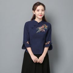 Oriental Chinese Shirt Blouse Costume -5WAI7UFTW-2