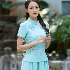 Oriental Chinese Shirt Blouse Costume -68K37OQLH-3