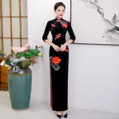 Oriental Qipao Cheongsam Chinese Dress -69CLOJPGF