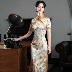 Oriental Qipao Cheongsam Chinese Dress -6N4Z97Y3V
