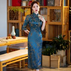 Oriental Qipao Cheongsam Chinese Dress -7CYVJ7332-2