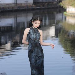 Oriental Qipao Cheongsam Chinese Dress -7D1KXRZYD