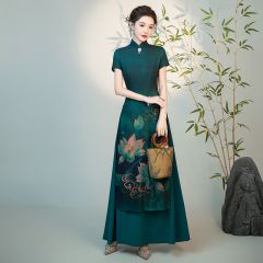 Oriental Qipao Cheongsam Chinese Dress -82RMYT9XD