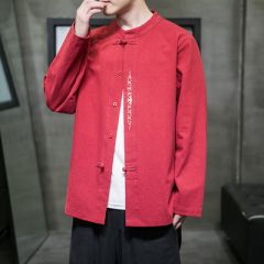 Chinese Shirt Blouse Kung Fu Costume -8QY7WFLRZ-4