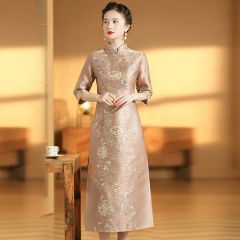 Oriental Qipao Cheongsam Chinese Dress -9SLIFUSAT-1