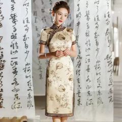 Oriental Qipao Cheongsam Chinese Dress -AWOV8CRJU