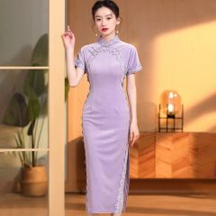 Oriental Qipao Cheongsam Chinese Dress -B8LT29GIX-2
