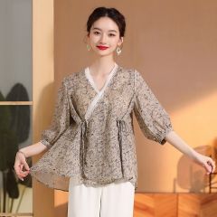 Oriental Chinese Shirt Blouse Costume -37ZFPITMPG-2