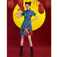 Oriental Qipao Cheongsam Chinese Dress -CAF8V8YPD