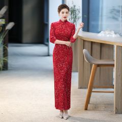 Oriental Qipao Cheongsam Chinese Dress -D0T7PH9L9
