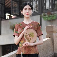 Oriental Chinese Shirt Blouse Costume -E1V2YJ3KZ-1