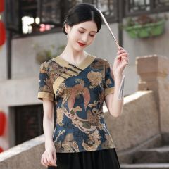 Oriental Chinese Shirt Blouse Costume -E1V2YJ3KZ-4