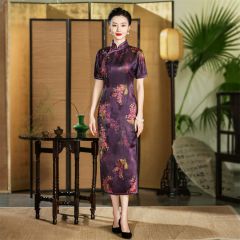 Oriental Qipao Cheongsam Chinese Dress -E3KONWYSI