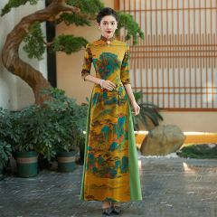Oriental Qipao Cheongsam Chinese Dress -EFWQPH3MD