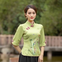 Oriental Chinese Shirt Blouse Costume -F4JWS8BIE-1