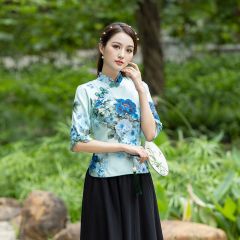 Oriental Chinese Shirt Blouse Costume -F4NK71KY2-2