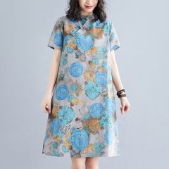 Oriental Qipao Cheongsam Chinese Dress -H9L4MPJTA