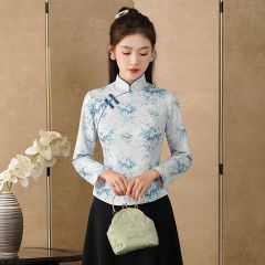 Oriental Chinese Shirt Blouse Costume -IOXE4WSNJ