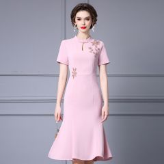 Oriental Qipao Cheongsam Chinese Dress -J2BTP0F2T