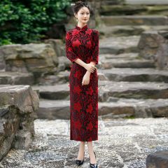 Oriental Qipao Cheongsam Chinese Dress -JEJ2VBNM7