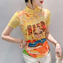 Oriental Chinese Shirt Blouse Costume -KHA76BSUD